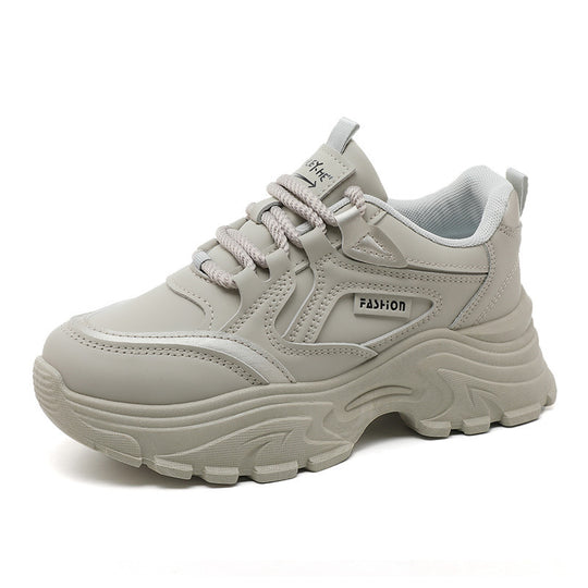 Damen Sportliche Chunky Sneakers mit rutschfester Sohle und dämpfendem Fußbett EB