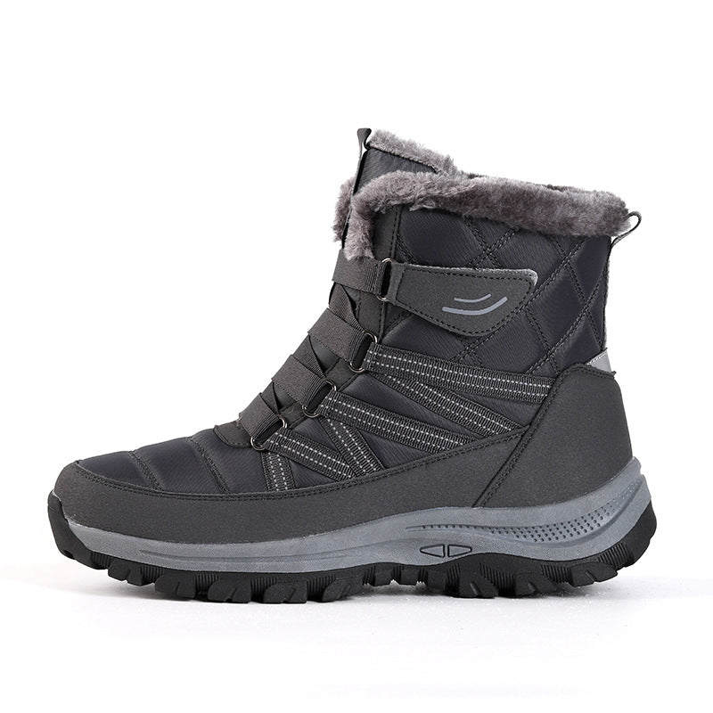 Damen isolierte Winterstiefel mit rutschfester Sohle und kuscheligem Futter EB