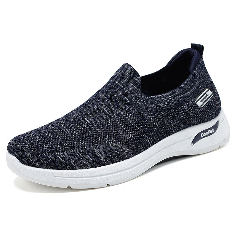Herren nan gestrickter Slip-On-Laufschuh mit Memory-Foam-Komfortsohle EB
