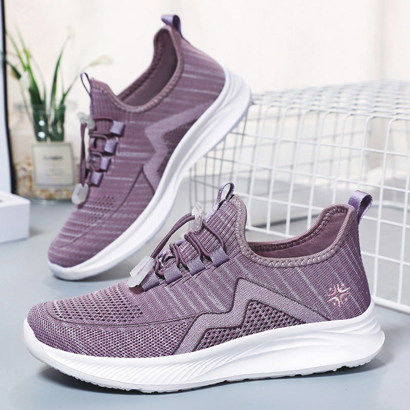 Damen Dynamische Leichtgewicht Sneakers mit elastischem Schnellschnürsystem EB