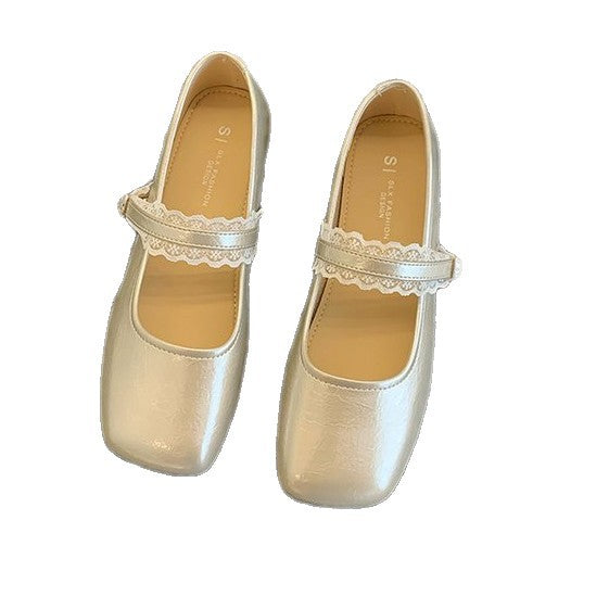Damen elegante Mary Jane Schuhe mit modischen Riemchen und bequemer Sohle EB