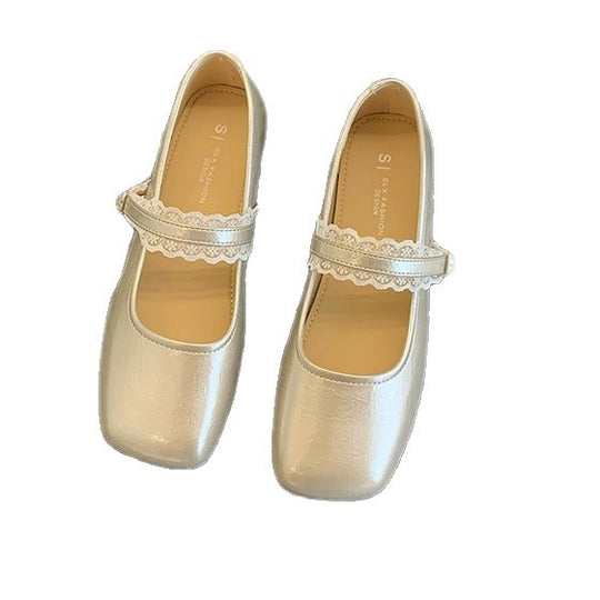 Damen elegante Mary Jane Schuhe mit modischen Riemchen und bequemer Sohle EB