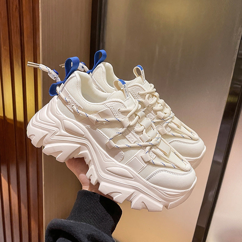Damen Chunky Sneakers mit rutschfester Sohle und ergonomischer Dämpfung EB