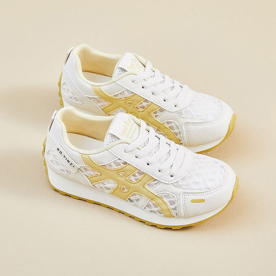Damen Sportliche Sneakers mit atmungsaktiver Netzoberfläche und komfortabler Dämpfung EB