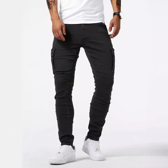 Herren Cargo-Jogginghose mit praktischen Seitentaschen und figurbetontem Schnitt EB