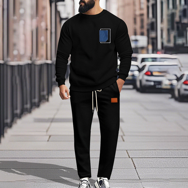 Herren Bequemer Freizeitanzug mit modischem Design und praktischen Taschen EB