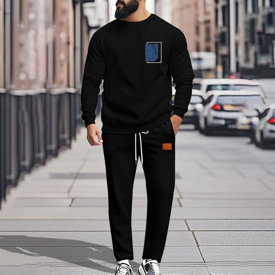 Herren Bequemer Freizeitanzug mit modischem Design und praktischen Taschen EB