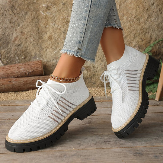 Damen Atmungsaktive und bequeme Sneaker mit auffälliger Sohle EB
