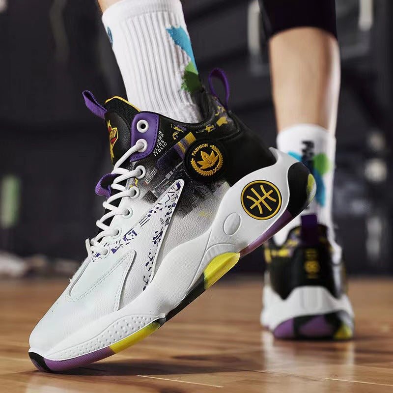 Damen Hochwertige Basketball-Sneaker mit atmungsaktivem Obermaterial und dämpfendem Fußbett EB