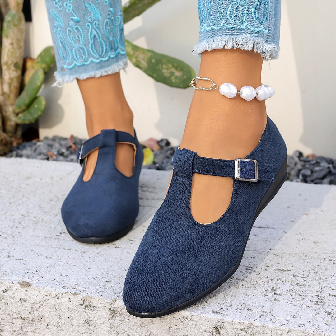 Damen Halbschuhe mit elegantem Riemendesign EB