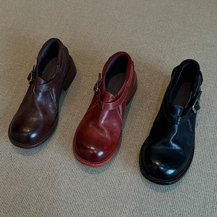 Damen Mokassins mit verstellbarem Riemen und bequemer Innensohle EB