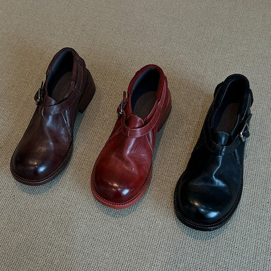 Damen Mokassins mit verstellbarem Riemen und bequemer Innensohle EB