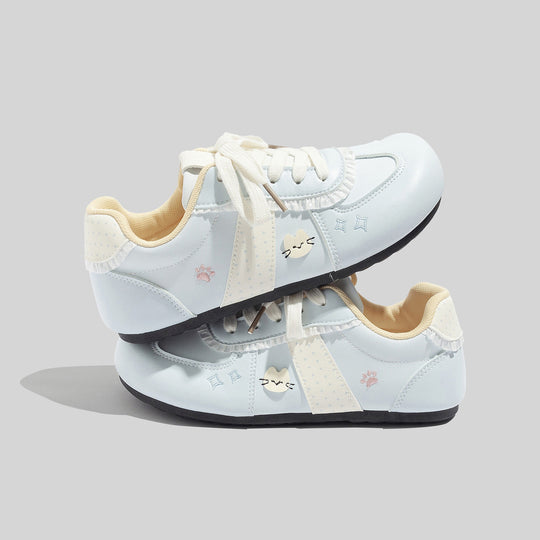 Damen Sportliche Sneaker mit einzigartigen Tiermotiv und gepolsterter Einlegesohle EB