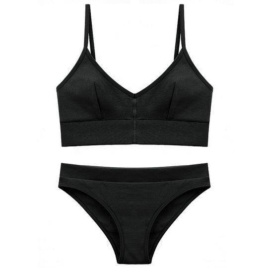 Damen Bikini-Set mit elegantem V-Ausschnitt und verstellbaren Trägern EB