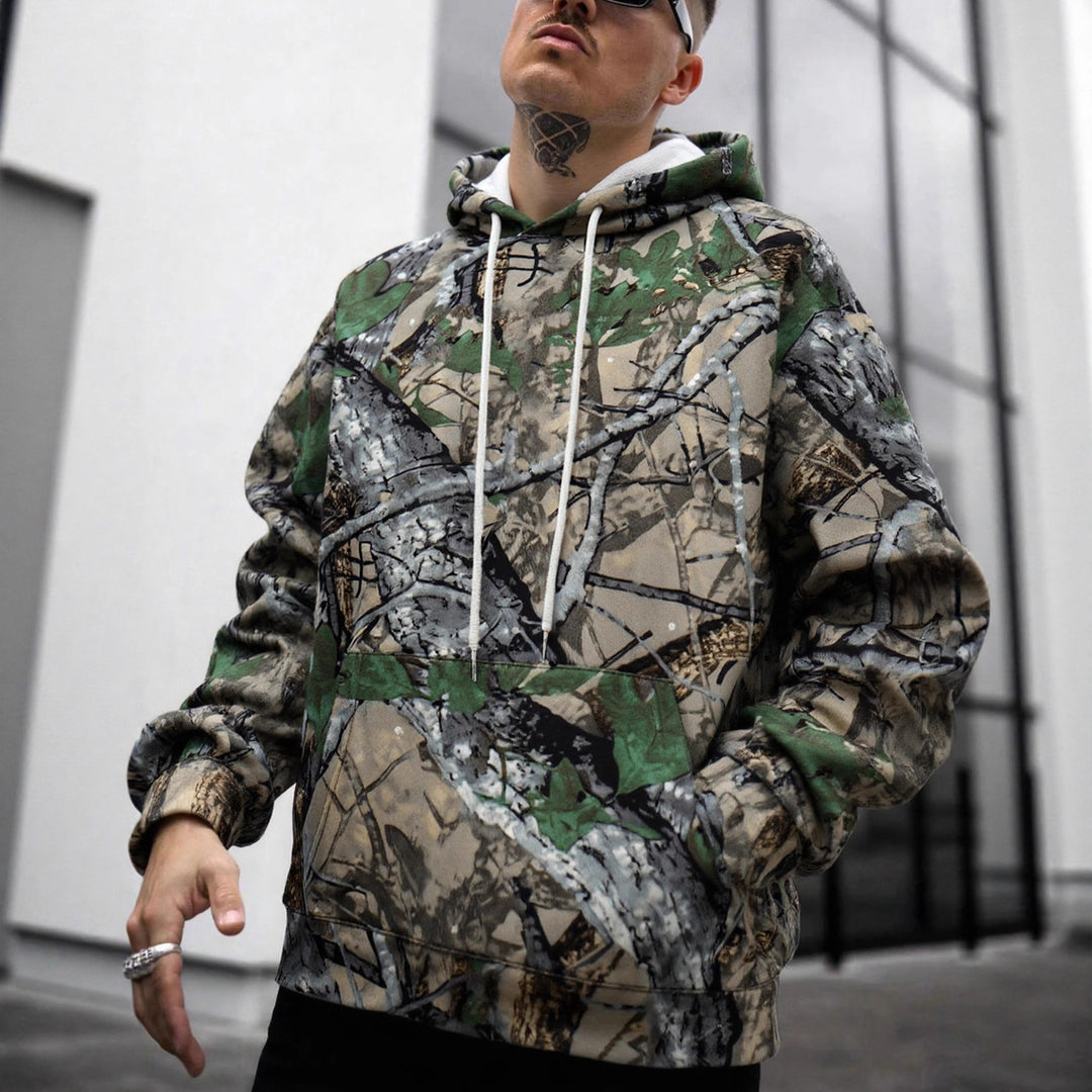 Herren Kapuzenpullover mit innovativem Camouflage-Druck EB