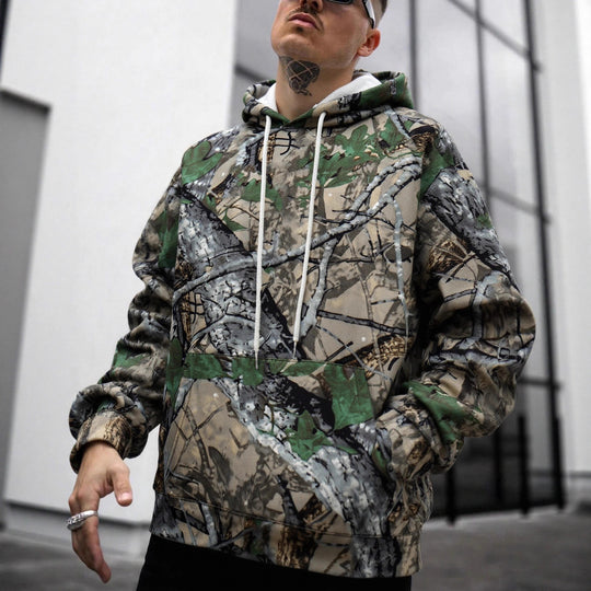 Herren Kapuzenpullover mit innovativem Camouflage-Druck EB