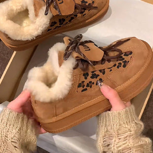 Damen Sneaker mit kuscheligem Innenfutter und tierischem Design EB