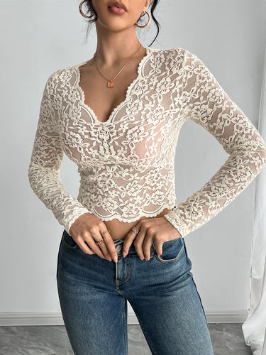 Damen Spitzentop EB