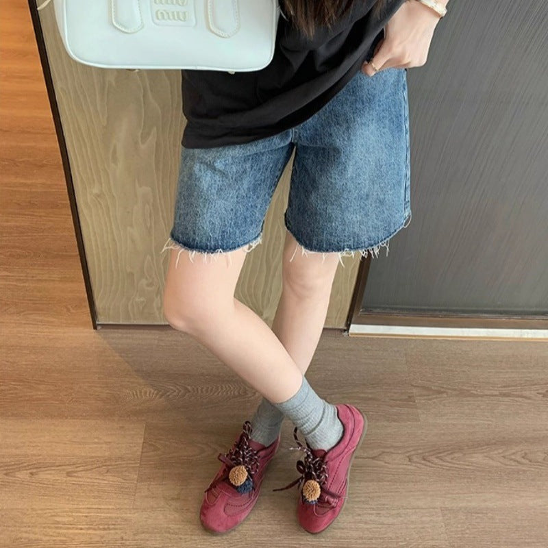 Damen Sneaker mit dekorativen Quasten und weichem Obermaterial EB