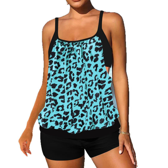 Damen Tankini mit aufregendem Leopardenmuster EB