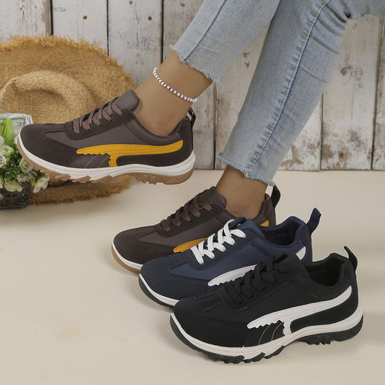 Damen sportliche Sneaker mit rutschfester Sohle und atmungsaktivem Obermaterial EB
