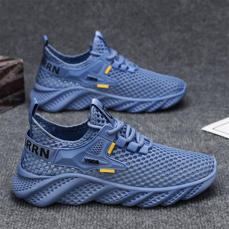 Damen Leichte Lauf-Sneaker mit atmungsaktivem Mesh-Obermaterial und rutschfester Sohle EB