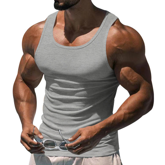 Herren atmungsaktives Sport-Tanktop mit körperbetontem Schnitt und feuchtigkeitsregulierendem Material EB