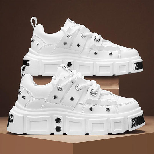 Damen modische Chunky Sneakers mit auffälligem Design und stabiler Laufsohle EB