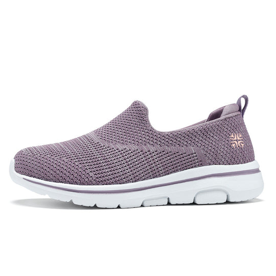 Damen Atmungsaktive Slip-On Sneakers mit elastischem Obermaterial EB