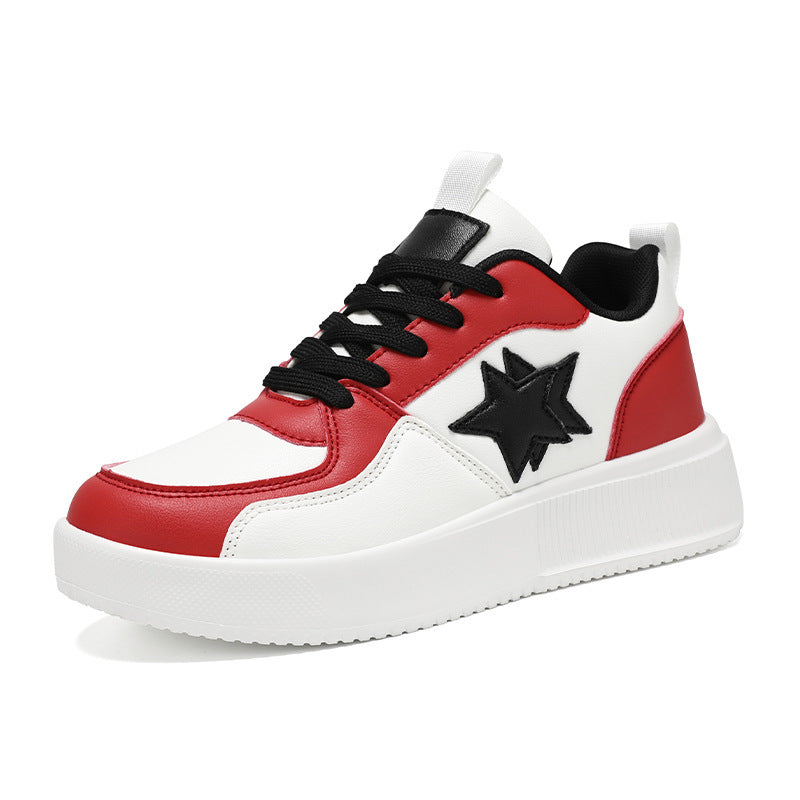 Damen Sportliche Sneakers mit modischem Sternenmotiv und dämpfender Sohle EB