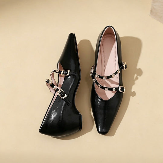 Damen elegante Slingback-Pumps mit funkelndem Riemen EB