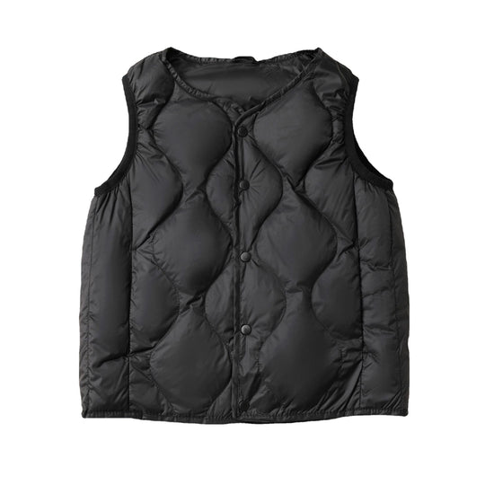 Damen Steppweste mit stylischem Quiltmuster und funktionalen Druckknöpfen EB