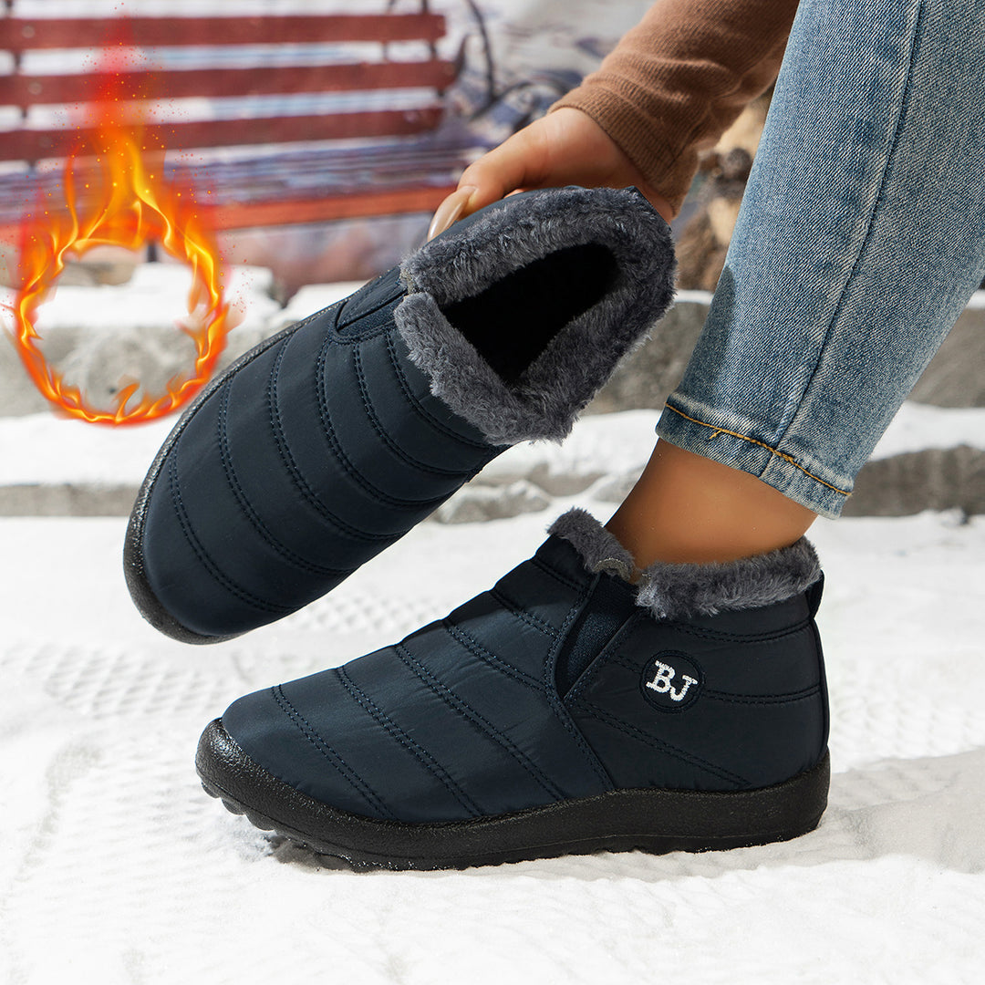 Damen Komfortable Winterboots mit kuscheligem Futter und rutschfester Sohle EB
