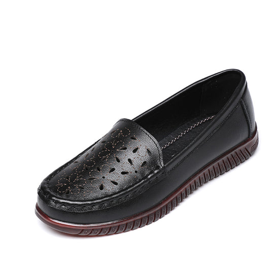 Damen Mokassins mit atmungsaktivem Lochdesign und rutschfester Sohle EB