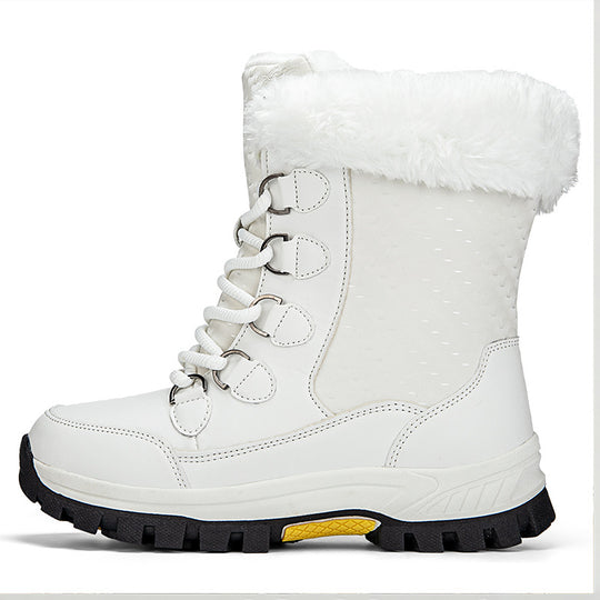 Damen isolierte Winterstiefel mit rutschfester Sohle und weichem Innenfutter EB