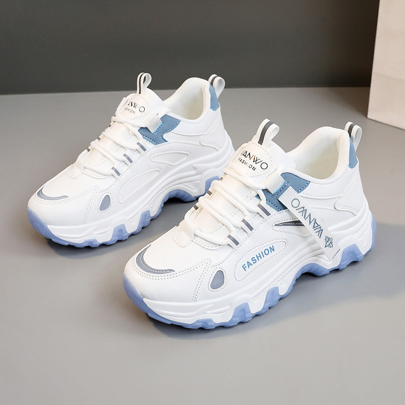Damen modische Sneakers mit atmungsaktiver Struktur und dämpfender Laufsohle EB