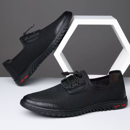 Damen Komfortable Mesh-Sneaker mit elastischer Schnürung und rutschfester Sohle EB