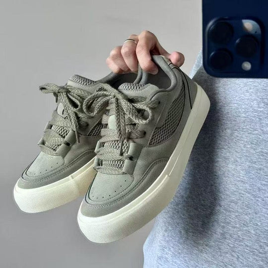 Damen Sportliche Sneaker mit atmungsaktivem Obermaterial und gepolstertem Fußbett EB