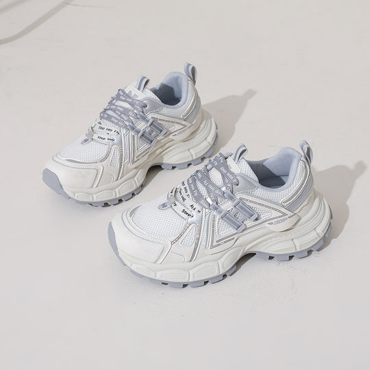 Damen Sportliche Lauf Sneakers mit atmungsaktivem Obermaterial und dämpfender Sohle EB