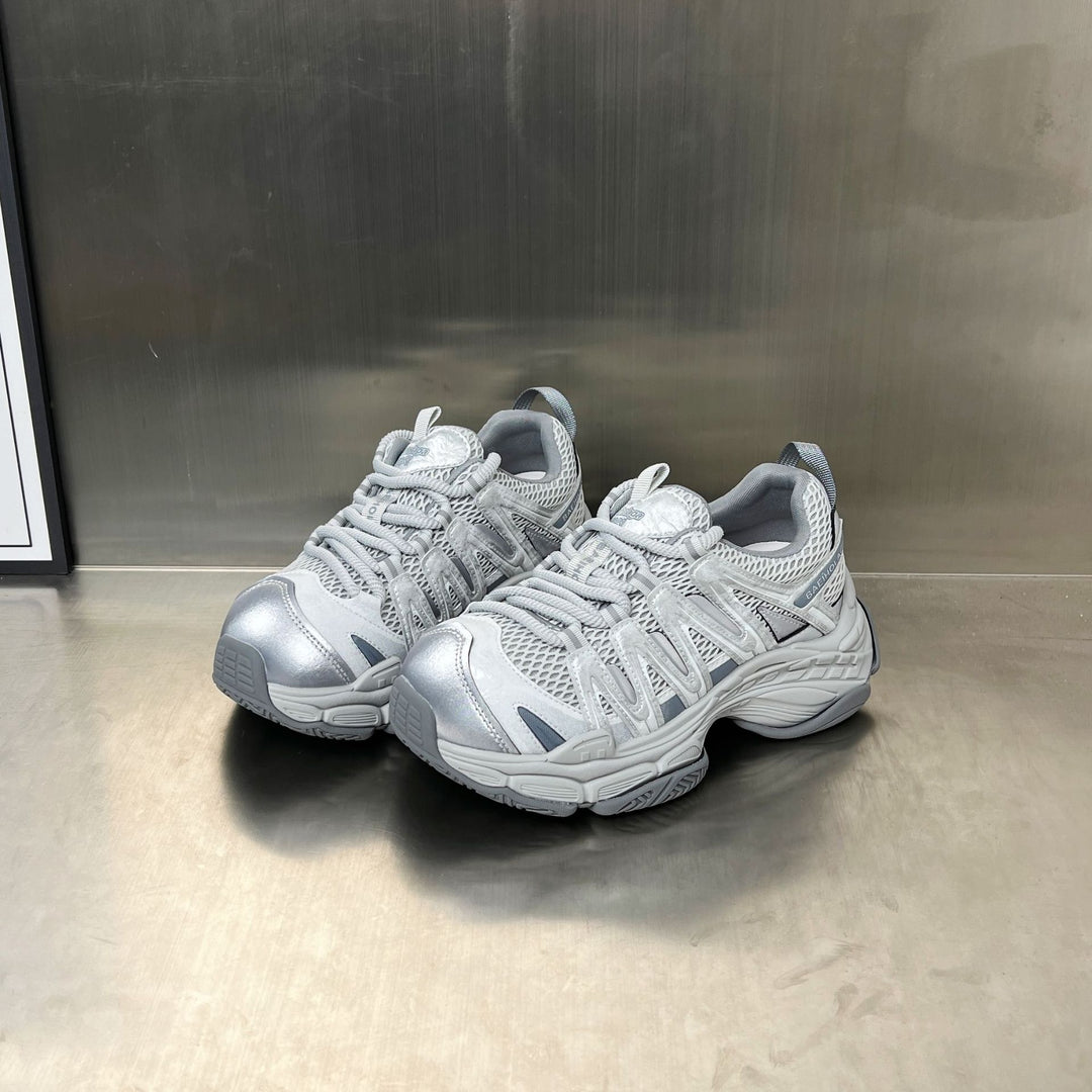 Damen Sportliche Outdoor-Sneaker mit atmungsaktiver Mesh-Oberfläche und stoßdämpfendem Sohlenkomfort EB