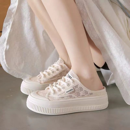 Damen Sneakers mit trendigem Schnitt und modischer Netzoberfläche EB