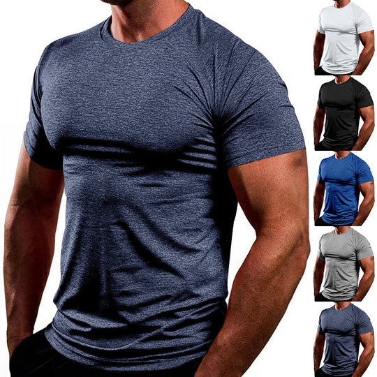 Herren Atmungsaktives Fitness-T-Shirt aus leichtem Stoff mit körperbetontem Schnitt EB