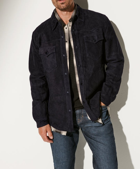 Herren Vegan lederjacke mit modernem Schnitt und praktischen Taschen EB