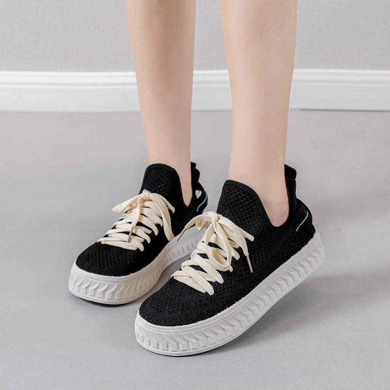Damen Sportliche und atmungsaktive Sneaker mit flexiblem Sohlenprofil EB