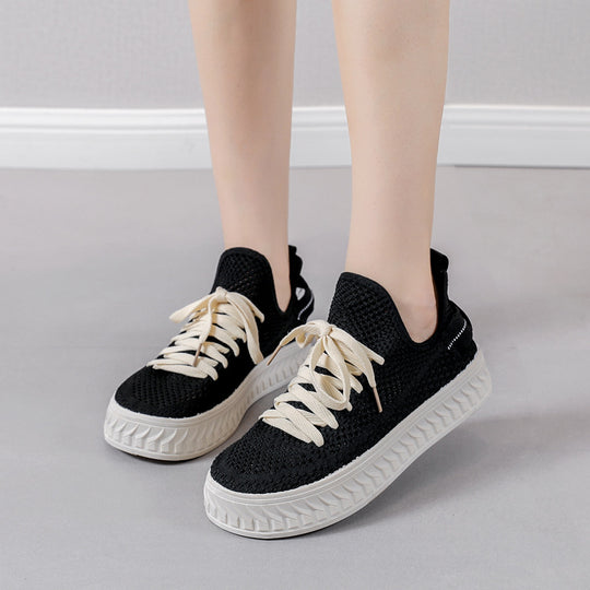 Damen Sportliche und atmungsaktive Sneaker mit flexiblem Sohlenprofil EB
