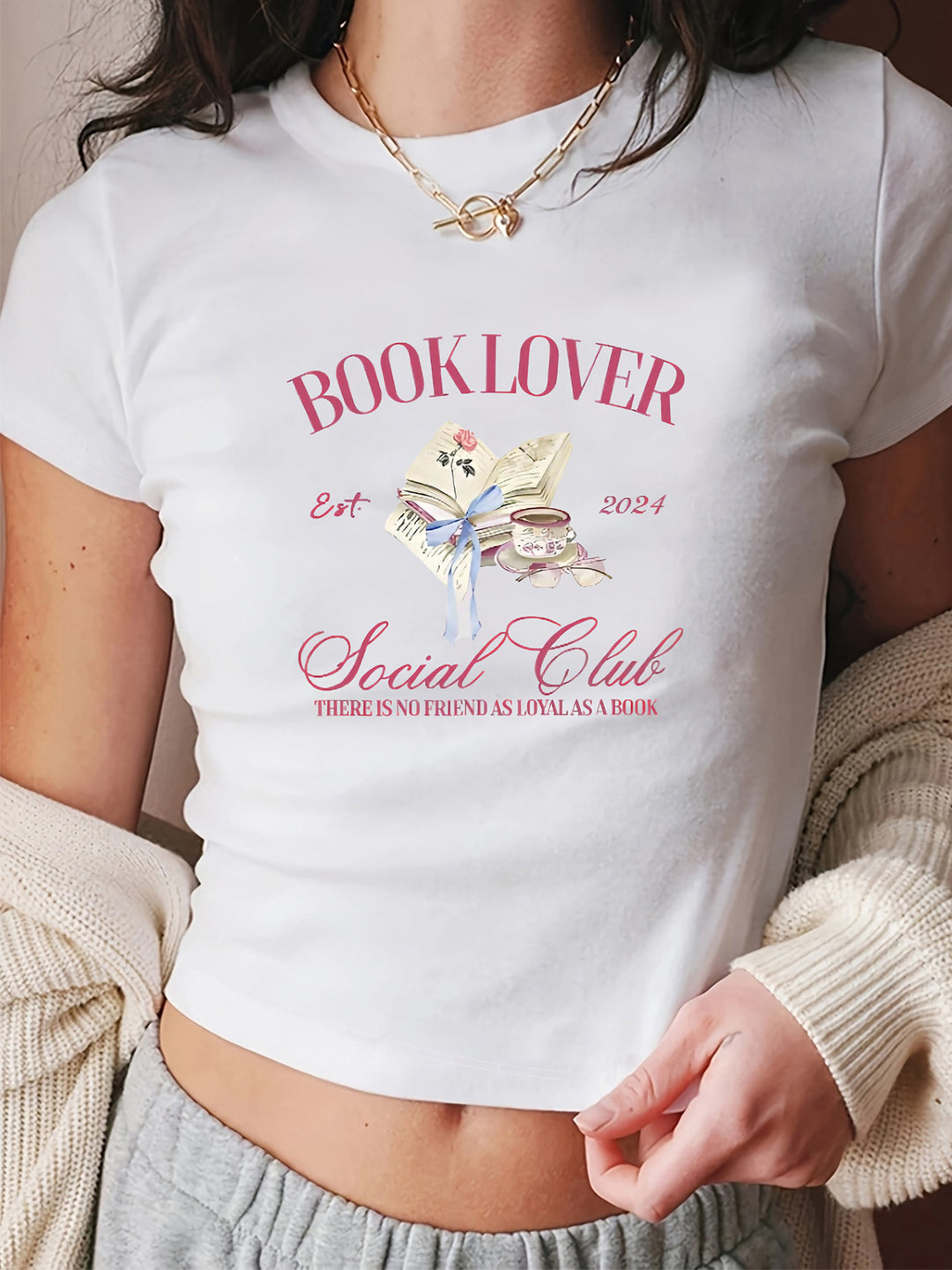 Damen T-Shirt mit künstlerischem Katzenmotiv EB