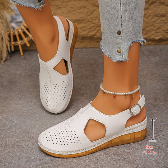 Damen Bequeme Clogs mit luftigen Cut-Outs EB