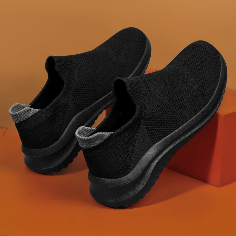 Damen Atmungsaktive Slip-On Sneakers mit flexiblem Obermaterial EB