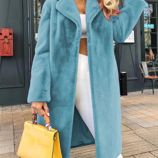 Damen elegante Fleecejacke mit modernem Schnitt und großzügigen Taschen EB