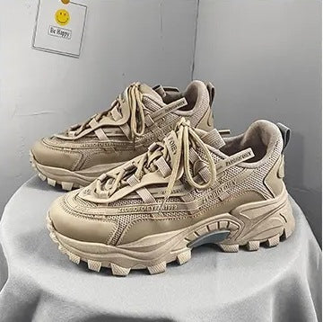 Damen Sportliche Chunky Sneaker mit stabiler Profilsohle EB